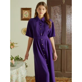 VIOLET PINTUCK DRESS