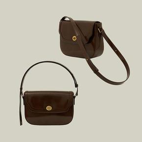 [리프레임] 23SS Classic Shoulder Bag Box Leather Brown