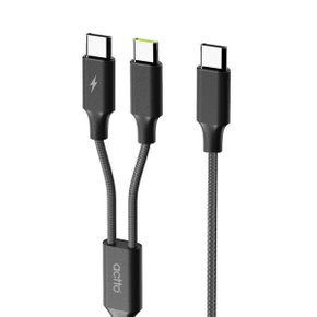 2in1 C to C 타입 18W 멀티 고속 동시 충전 케이블 TC-44