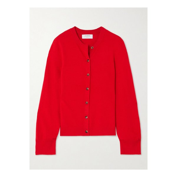 라 리뉴 마테오 캐시미어 혼방 가디건 레드 1647597337227948