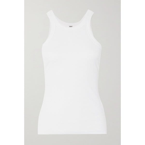 코튼 저지 탱크 화이트 17957409490182036