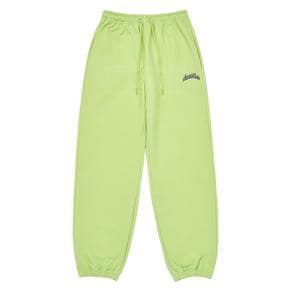 PIGMENT SCRIPT LOGO TRAINING PANTS LIME-PG스크립트