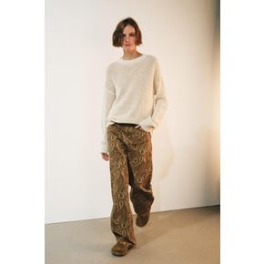 스웨이드 스티칭 플랫 뮬 / 1532/810/709 DARK TAN