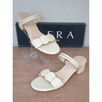 세라 (3color) 마리오 COMFORT 큐빅장식 스트랩 뮬&샌들  (4cm) C21M602 [P002002126]