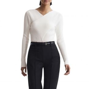 4879783 Reiss Heidi Rib Suplice Neck Top