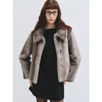 HAVELESS MILA FAUX FUR JACKET GREY