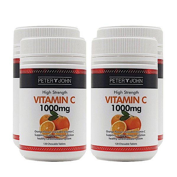 뉴질랜드 피터앤존 비타민C 1000mg 120정 4개
