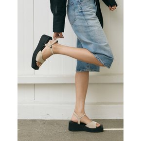 리안 플랫폼 샌들 베이지  Lian Platform Sandals 24S83BE