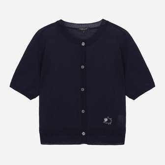 써스데이아일랜드 플라워 자수 라운드넥 가디건 (T254MCD344W)