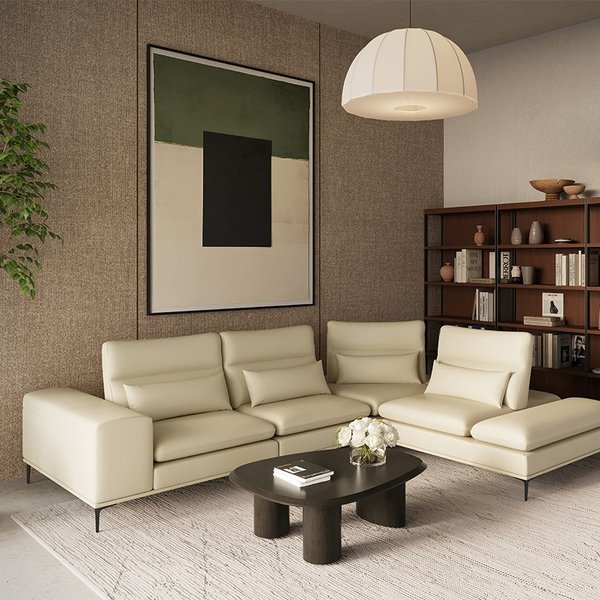 바스토 스윙백 4인소파 코너형 (옵션 택1)