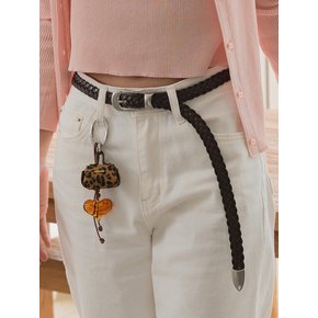 BT8279 브레이드 메탈 팁 소가죽 벨트 18mm 2컬러