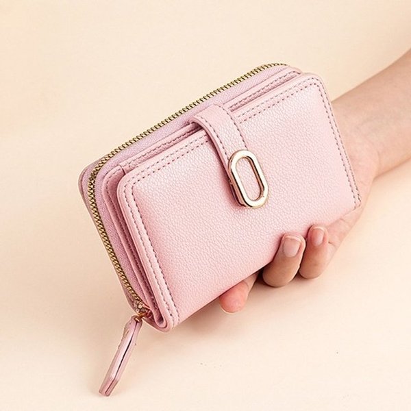 지갑 여성 PU가죽지갑 고품질 심플한 귀여운 중지갑 (WFJL1UZ)