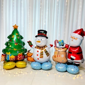 텐바이텐 크리스마스행사 이벤트 대형 스탠딩풍선 입체트리 산타 눈사람