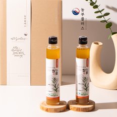 [ 농부플러스 ] 국산 저온착유 참기름 200ml 두병 선물세트