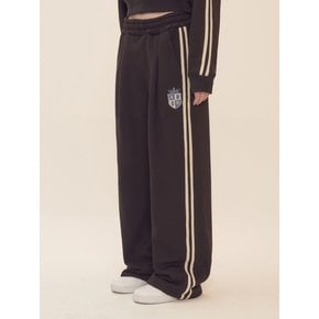 Symbol Lace Wide Sweat Pants AP804 (Black)