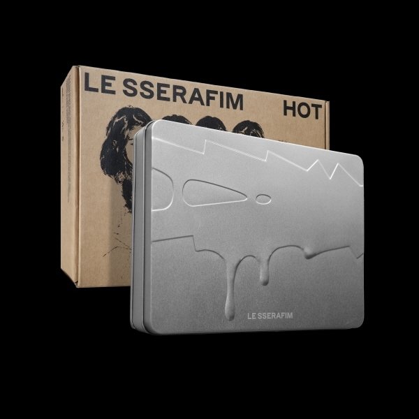 확대된 대표 [CD]르세라핌 (Le Sserafim) - 미니 5집 [Hot] (Tin Case Ver.) / Le Sserafim - 5Th Mini Album [Hot] (Tin Case Ver.)  {03/14발매}
