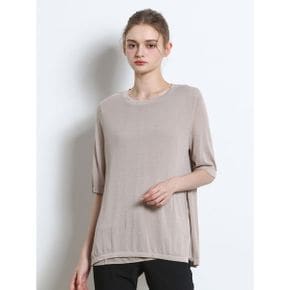 쉬폰 배색 니트 택가격 158000원_P431049573