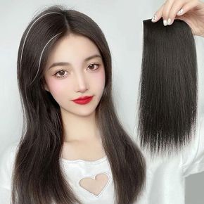 자연스러운 옆머리 뽕 헤어피스 볼륨업 부분가발 30cm