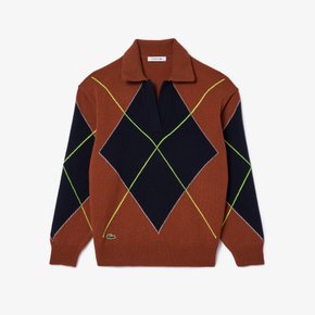 [시흥점] 여성 아가일 오픈카라 스웨터 AF2577-54N