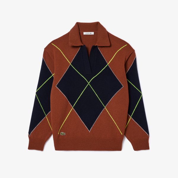 [시흥점] 여성 아가일 오픈카라 스웨터 AF2577-54N