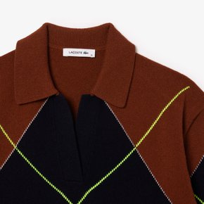 [시흥점] 여성 아가일 오픈카라 스웨터 AF2577-54N