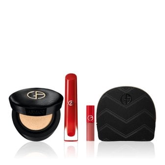 아르마니 뷰티 [한정] NEW 루미너스 실크 프리마 글로우 쿠션 & NEW  립 마에스트로 마그넷 세트