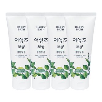  해피바스 어성초 모공 클렌징폼 200g x4