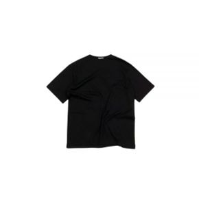 오라리 24 LUSTER PLAITING NARROW BOAT NECK TEE BLACK (A24SP03GT) (러스터 플레이팅