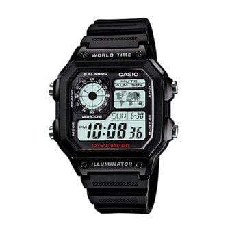  카시오 AE-1200WH-1A 정품 남성 스포츠 전자 시계
