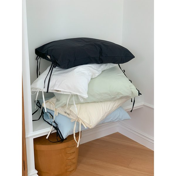 노팅힐 리본형 고밀도 순면 베개커버 (8colors)