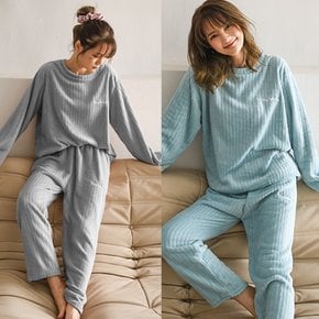 여성 수면잠옷 파자마 상하세트 겨울 홈웨어 CW플러피