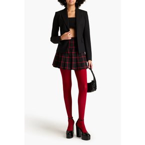 Carter pleated checked twill mini skirt 블랙 1647597349336083