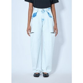 Cutout Denim Trousers