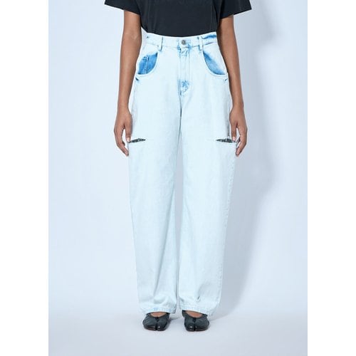 Cutout Denim Trousers