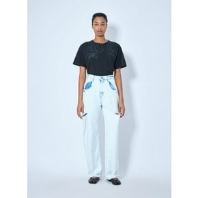 Cutout Denim Trousers