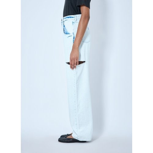 Cutout Denim Trousers