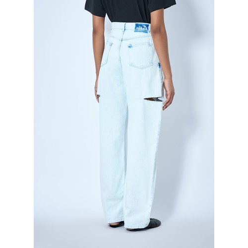 Cutout Denim Trousers