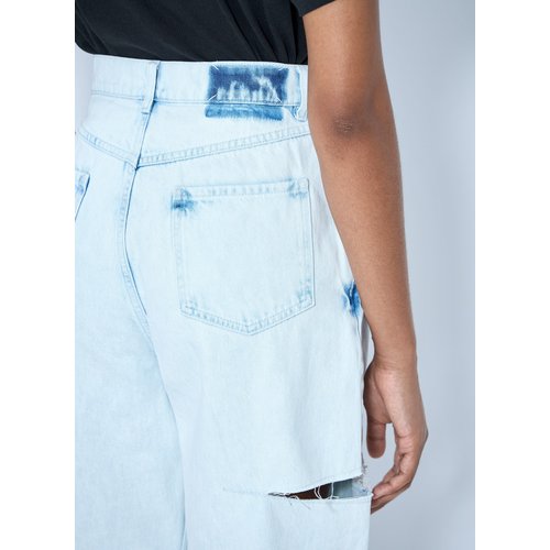 Cutout Denim Trousers