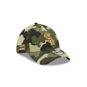 4357867 New Era Mens Camo Chicago White Sox 2022 Armed Forces Day 39THIRTY Flex Hat