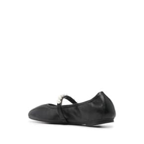 [스튜어트 와이츠먼] Flat shoes GOLDIE BALLET  BLACK BLACK