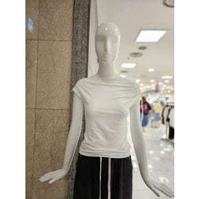 숄더 셔링 스판 슬림 티셔츠 (605590)_EPT