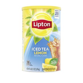 [해외직구]립톤 아이스티 스위트 레몬 분말 1.8kg/ Lipton Iced Tea Lemon Sweetened 4lb 2.1oz