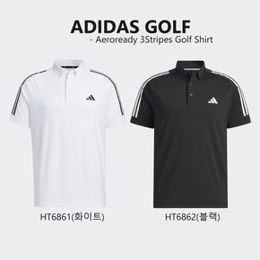 에어로레디 3S 골프 남성 폴로 반팔 티셔츠 HT6862(블랙)