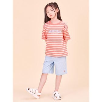 빈폴키즈 *시즌오프30%*[BEANPOLE KIDS] 스트라이프 로고 상하 세트  코랄 (BI4342U057)