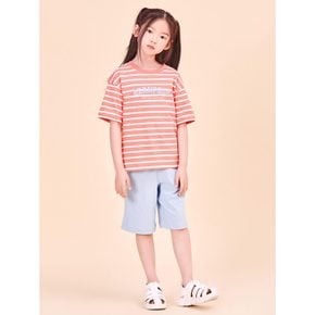 *시즌오프30%*[BEANPOLE KIDS] 스트라이프 로고 상하 세트  코랄 (BI4342U057)