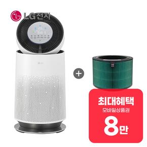 퓨리케어 공기청정기 19평형 (크리미스노우)+360도 V필터 1개 렌탈 60개월 월 28900원