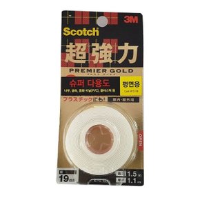 3M 스카치 초강력 평면용 폼 양면 테이프 19mm1.5m (WF6EF07)