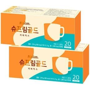 동서 맥심 Supreme골드 커피믹스 40T (20개입x2개) (S9972886)