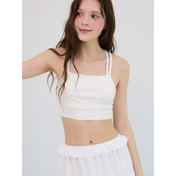 [25ss]Daisy Bloom Top - Yellow