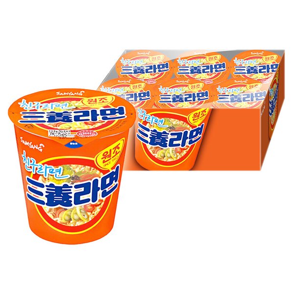 라면 작은컵 65g 6개